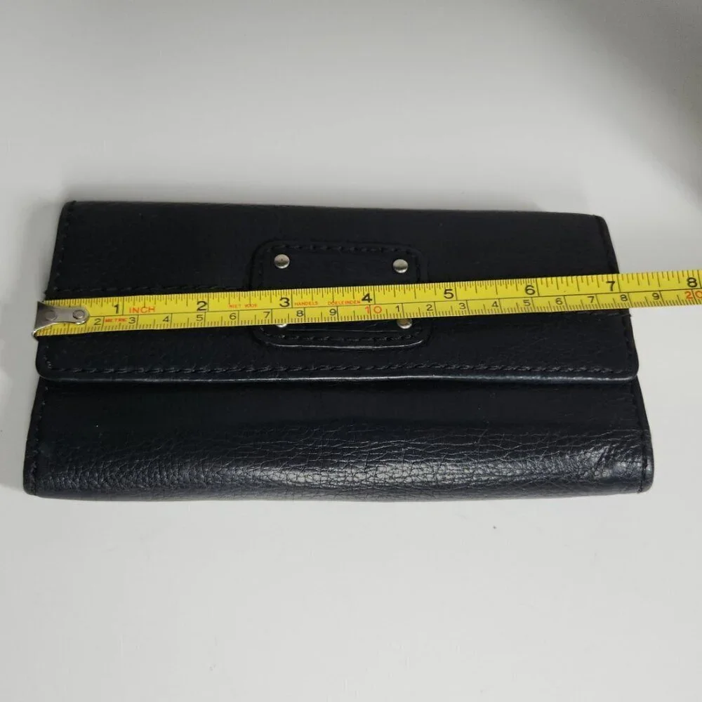Fossil Long Live Vintage Black Leather Wallet